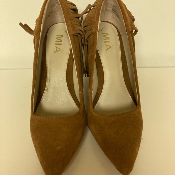 MIA Madalyn Suede Fringe Pumps size 7.5 - Picture 2 of 8